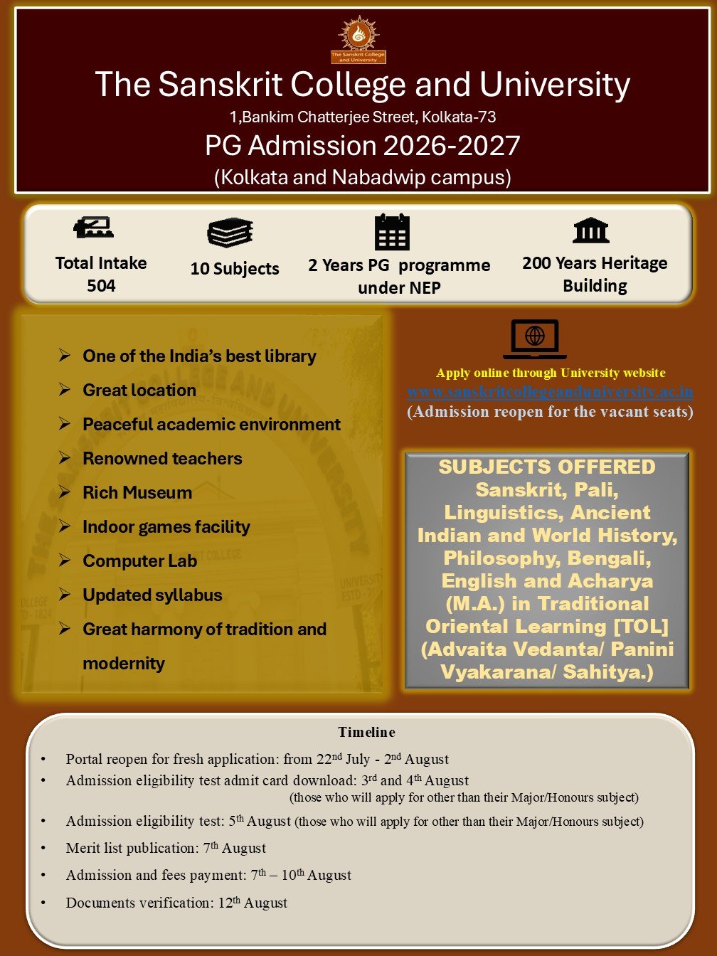 Admission Poster